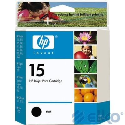 INK CARTRIDGE BLACK NO.15//DJ800 SERIES 25ML C6615DE HP