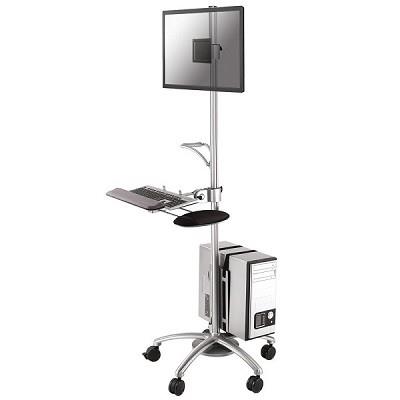 TV SET ACC FLOOR STAND SILVER/10-27" FPMA-MOBILE1800 NEWSTAR