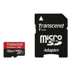 MEMORY MICRO SDXC 128GB W/ADAP/UHS-I TS128GUSDU1 TRANSCEND