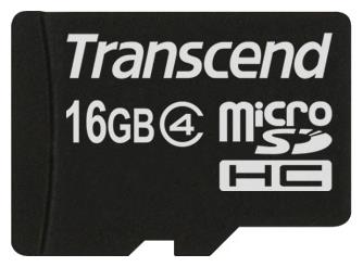 MEMORY MICRO SDHC 16GB/CLASS4 TS16GUSDC4 TRANSCEND