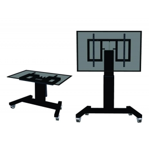 TV SET ACC FLOOR STAND 42-100"/PLASMA-M2500TBLACK NEWSTAR