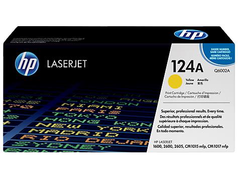 TONER YELLOW 124A /LJ1600/2K Q6002A HP