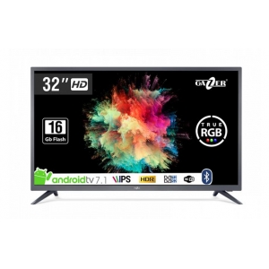 TV Set|GAZER|Smart|32"|1366x768|Wireless LAN|Bluetooth|Android|Colour Graphite|TV32-HS2G