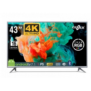 TV Set|GAZER|4K/Smart|43"|3840x2160|Wireless LAN|Bluetooth|Android|Colour Graphite|TV43-US2G