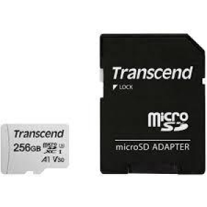 MEMORY MICRO SDXC 256GB W/ADAP/C10 TS256GUSD300S-A TRANSCEND