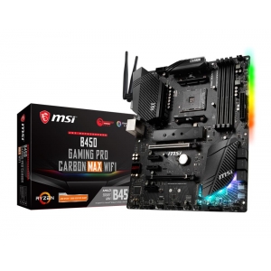 Mainboard|MSI|AMD B450|SAM4|ATX|3xPCI-Express 2.0 1x|1xPCI-Express 2.0 16x|1xPCI-Express 3.0 16x|1xM.2|Memory DDR4|Memory slots 4|1xHDMI|1xDisplayPort|2xUSB 2.0|1xUSB type C|3xUSB 3.2|1xPS/2|1xOptical S/PDIF|1xRJ45|5xAudio port|B450GAMPROCARBMAXWIFI