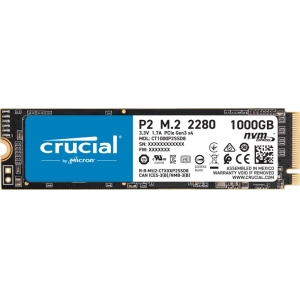 SSD|CRUCIAL|P2|1TB|M.2|PCIE|NVMe|Write speed 1800 MBytes/sec|Read speed 2400 MBytes/sec|CT1000P2SSD8