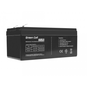 Green Cell AGM Battery 12V 3.3Ah