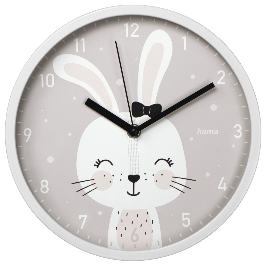 Hama 00186428 Lovely Bunny Wall clock 25cm Grey