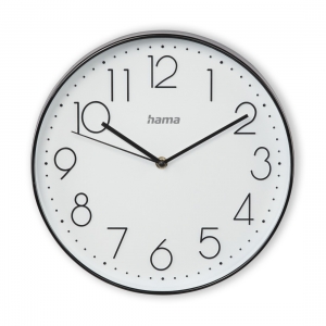 Hama 00186389 Elegance Wall Clock Black/White